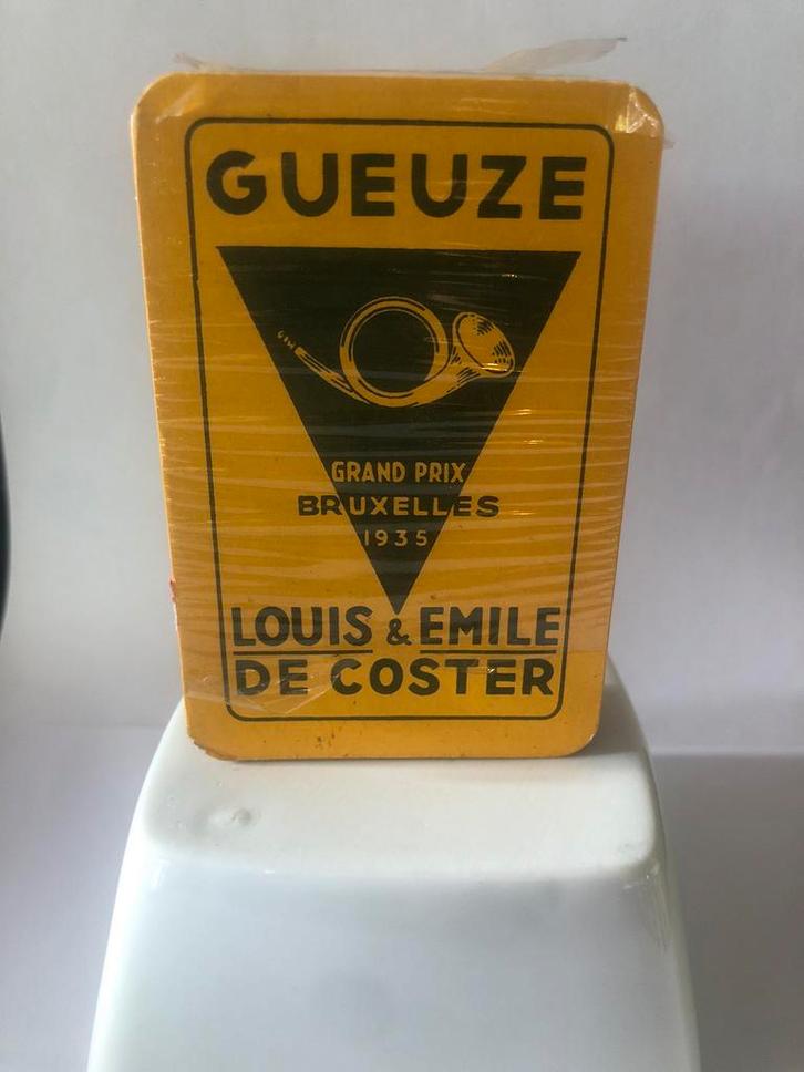 GUEUZE LOUIS & EMILE DE COSTER groot-bijgaarden speelkaarten, Verzamelen, Biermerken, Zo goed als nieuw, Overige typen, Overige merken