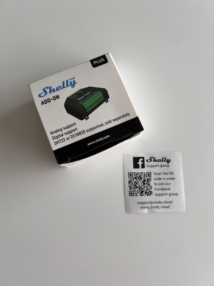 Shelly Plus Add-On – Sensorinterface, Hobby en Vrije tijd, Elektronica-componenten, Ophalen of Verzenden