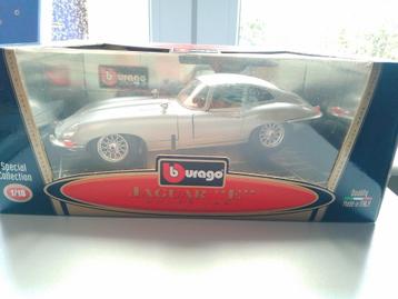 Jaguar "E" coupé 1961 - modelauto 1/18 burago in box beschikbaar voor biedingen
