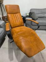 Industriële elektrische relax fauteuil cognac, Huis en Inrichting, Ophalen