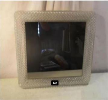 Mooie Speciale Vierkante Spiegel - 43x43 beschikbaar voor biedingen