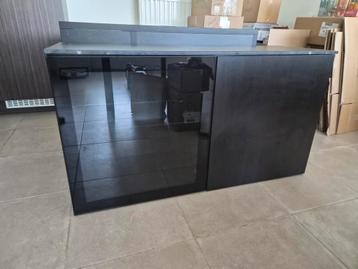 Meuble buffet IKEA Besta noir avec plateau effet marbre beschikbaar voor biedingen