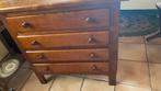 houten ladekast, Ophalen, Gebruikt, 100 tot 150 cm, Klassiek