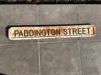 Oud Engels straatnaambord Paddington Street, Ophalen of Verzenden, Gebruikt