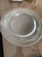6 glazen onderborden / schotels, Ophalen, Bord(en), Overige stijlen, Glas