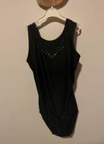 Zwart turnpakje meisje, Sports & Fitness, Gymnastique, Taille enfant de 146 à 140, Enlèvement ou Envoi, Comme neuf, Maillot de gymnastique