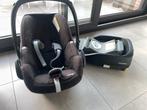 Maxi cosi pebble + FamilyFix, Dossier réglable, Comme neuf, Enlèvement, Ceinture de sécurité ou Isofix
