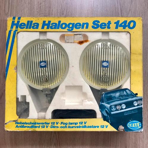 Hella Halogen Set 140 Geel Mistlampen Nieuw NOS Oldtimer, Auto-onderdelen, Verlichting, Alfa Romeo, Amerikaanse onderdelen, Audi