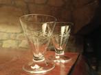 2 leuke vintage glaasjes, Antiek en Kunst, Antiek | Glaswerk en Kristal, Verzenden
