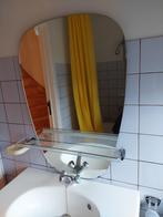 retro badkamerspiegel met bijhorend tablet in glas, Ophalen