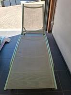 2 licht groene ligzetels, Tuin en Terras, Ophalen, Gebruikt