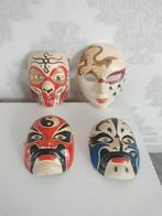 Lot de 5 masques d'opéra peking, Ophalen of Verzenden