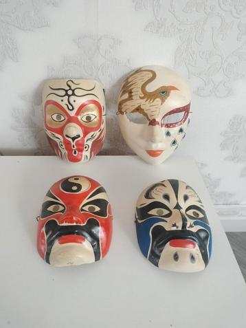 Lot de 5 masques d'opéra peking  beschikbaar voor biedingen