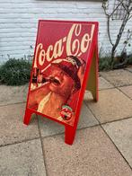 Vintage reclame bord coca cola stoepbord, Verzamelen, Ophalen, Zo goed als nieuw, Reclamebord