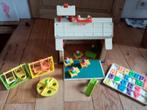 Vintage fisher price schooltje, Kinderen en Baby's, Speelgoed | Fisher-Price, Speelset, Gebruikt, Ophalen of Verzenden