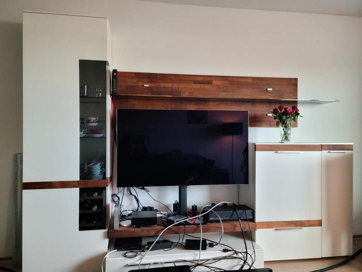 Gwinner witte tv-meubel met raam, Huis en Inrichting, Haarden