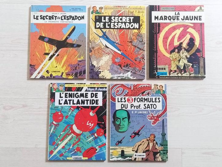 Blake et Mortimer – 5 albums en réédition et TBE, Boeken, Stripverhalen, Gelezen, Meerdere stripboeken, Ophalen of Verzenden
