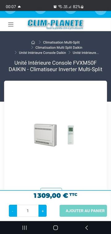 Daikin fvxm50fv1b9 nieuw 5kw, Elektronische apparatuur, Airco's, Ophalen, Nieuw, Verwarmen
