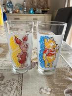 Set van 2 Disney glazen ( Winnie The Pooh & Piglet ), Verzamelen, Disney, Ophalen of Verzenden, Winnie de Poeh of vrienden, Servies