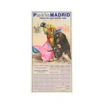 Grote Vintage Corrida Poster Stierengevechten Madrid 1992 10, Verzamelen, Ophalen of Verzenden, Gebruikt, Rechthoekig Staand, Sport