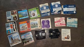 2 viewmasters met 120 schijfjes allemaal tussen 1950 en 1960 beschikbaar voor biedingen