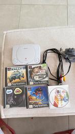 Ps One+ games, Games en Spelcomputers, Spelcomputers | Sony PlayStation 1, Ophalen of Verzenden, Gebruikt, Met 1 controller, Met games