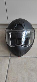 Motorhelm Airoh Mathisse modulaire systeemhelm matzwart Maat, Ophalen of Verzenden, L, Systeemhelm