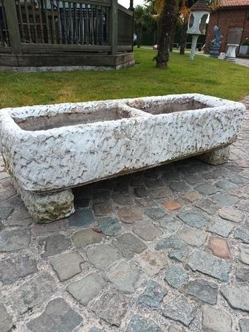 Dubbele betonnen bloembak kruidenbak trog  beschikbaar voor biedingen