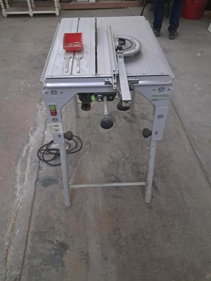 Festool cs70 eb precisio met verbreed- en verlengtafel., Bricolage & Construction, Outillage | Scies mécaniques, Comme neuf, Enlèvement
