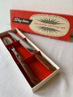 Vintage set vleesvork en -mes, Ophalen of Verzenden, Zo goed als nieuw
