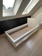 Wit bed met lattoflex lattenbodem, Ophalen, 90 cm, Eenpersoons, Wit