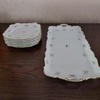 Plateau à gâteaux avec 6 assiettes en porcelaine bavaroise E, Enlèvement ou Envoi
