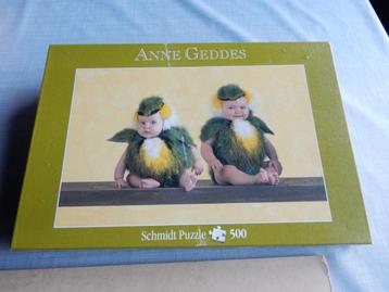 nr.1435 - Puzzel: anne geddes piepkuikens- 500 stukjes beschikbaar voor biedingen