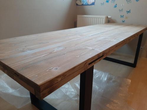 tafel binnen/buiten, Huis en Inrichting, Tafels | Eettafels, Nieuw, 50 tot 100 cm, 200 cm of meer, Vijf personen of meer, Eikenhout