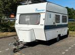 Caravan Knaus -750kg gerenoveerd incl voortent, Caravans en Kamperen, Caravans, Vast bed, Particulier, 4 tot 5 meter, Hordeur