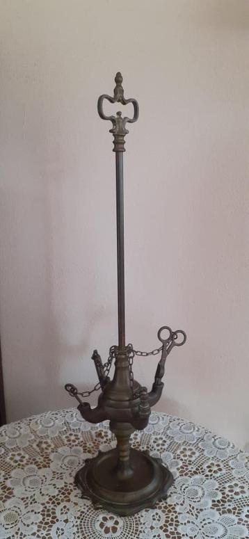 lampe à huile ancienne, Collections, Enlèvement, Utilisé