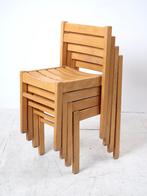 chaises en bois medernist vintage chair deco loft cuisine, Quatre, Vintage scabdinave modernist pinewood deco loft, Bois, Utilisé