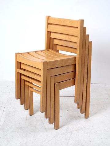 chaises en bois medernist vintage chair deco loft cuisine
