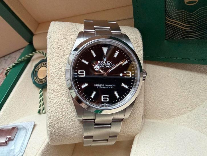 Nieuwstaat Rolex Explorer 36mm 124270 2021 Watch Horloge, Handtassen en Accessoires, Sporthorloges, Zo goed als nieuw, Ophalen of Verzenden