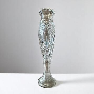Vaas van geslepen kristal — Val Saint Lambert Vintage Style  beschikbaar voor biedingen