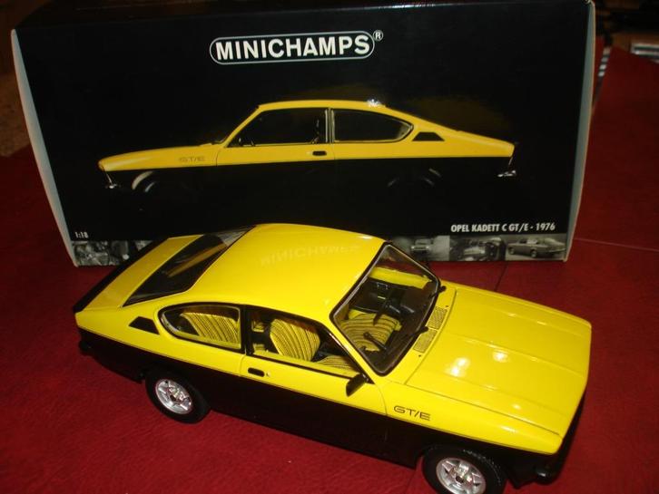 Minichamps Opel Kadett C GT/E bj.1976 --- 1/18 ---, Hobby en Vrije tijd, Modelauto's | 1:24, Zo goed als nieuw, Auto, Overige merken