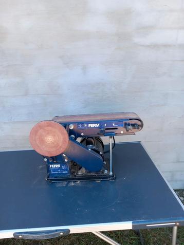 Bandschuurmachine Ferm, Doe-het-zelf en Bouw, Gereedschap | Schuurmachines, Ophalen, Gebruikt, Minder dan 600 watt, Bandschuurmachine