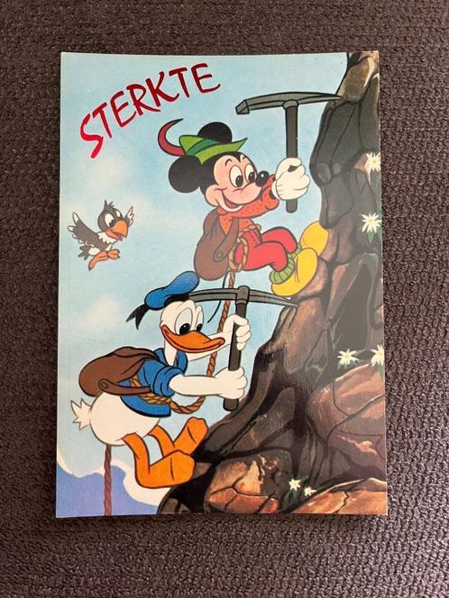 Postkaart Disney Mickey Mouse 'Sterkte', Verzamelen, Disney, Zo goed als nieuw, Plaatje of Poster, Mickey Mouse, Verzenden