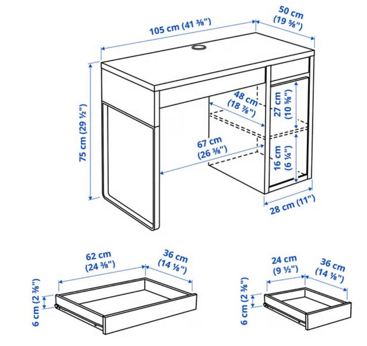 Wit bureau, Kinderen en Baby's, Kinderkamer | Overige Meubels, Zo goed als nieuw, Overige typen, Ophalen