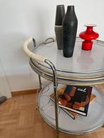 Torck des années 50 - chariot à boissons - table d'appoint, 55 à 75 cm, 60 cm ou plus, Rond, Mid century