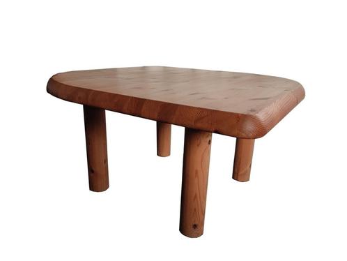 Schitterende vintage Rainer Daumiller design pine salontafel, Maison & Meubles, Tables | Tables de salon, Utilisé, Moins de 50 cm