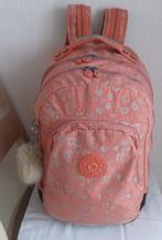 Kipling Gd rugzak in koraal en zilver + apenbal, Handtassen en Accessoires, Tassen | Schooltassen, Overige kleuren, Rugtas, 40 tot 50 cm
