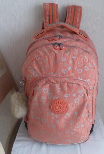 Kipling Gd rugzak in koraal en zilver + apenbal beschikbaar voor biedingen