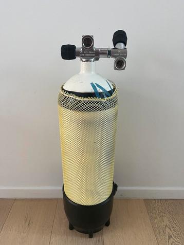 Duikfles 10L 230bar staal, net gekeurd, Watersport en Boten, Duiken, Ophalen, Zo goed als nieuw, Duikfles