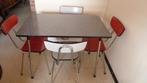 Vintage(retro) Formica tafel + 4stoelen (jaren'60), Ophalen